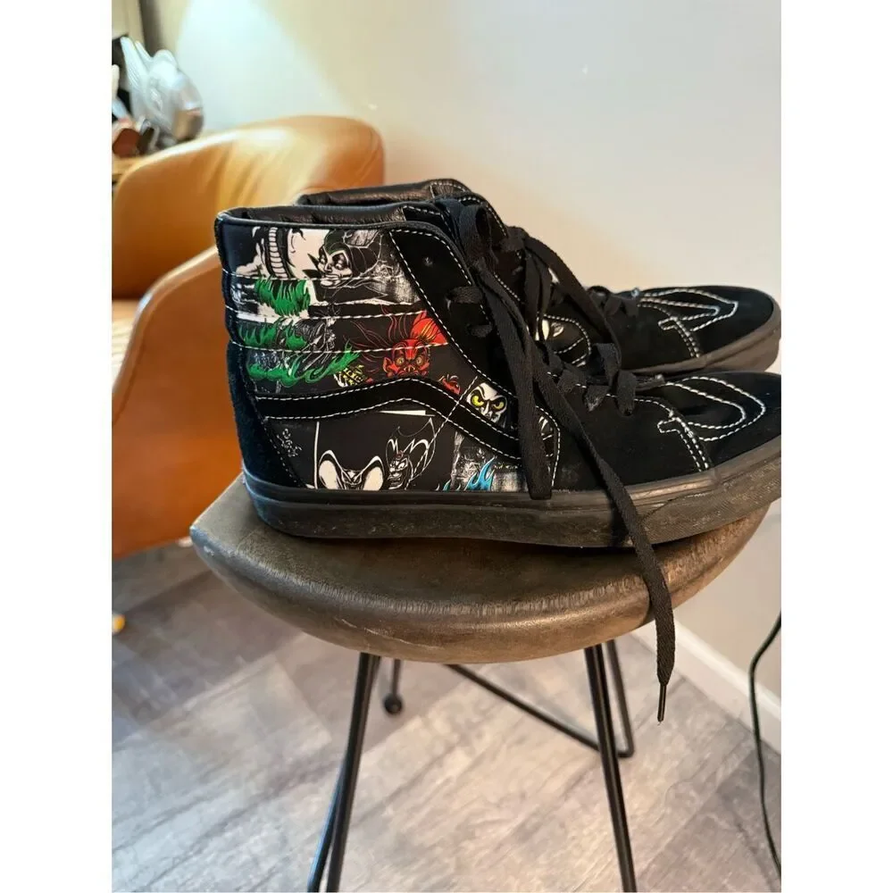 Vans X Disney Villains Sk8-Hi 100th Anniversary Sneakers 9.5 Mens 11 Women’s EUC